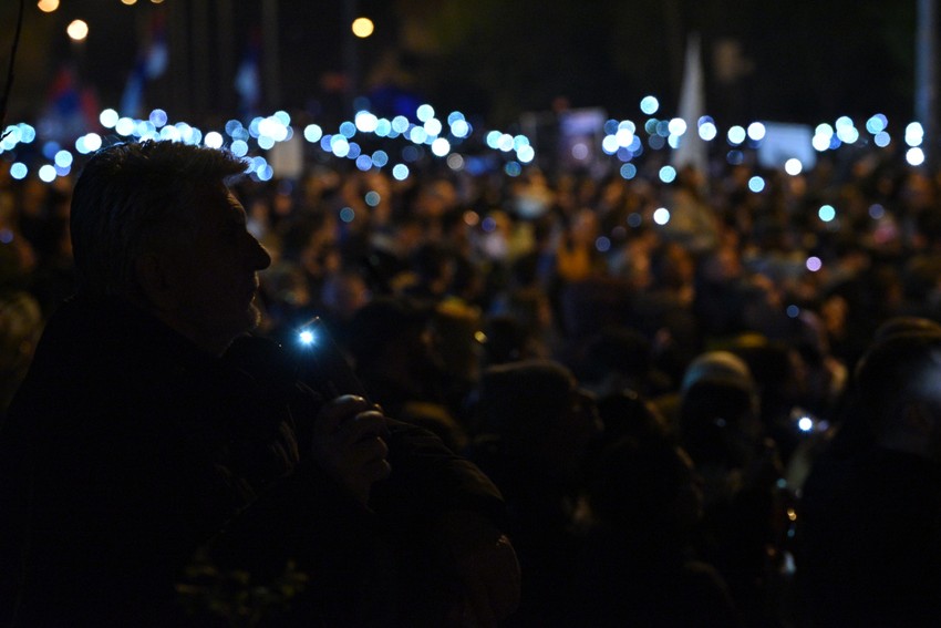 Protest ispred Informera