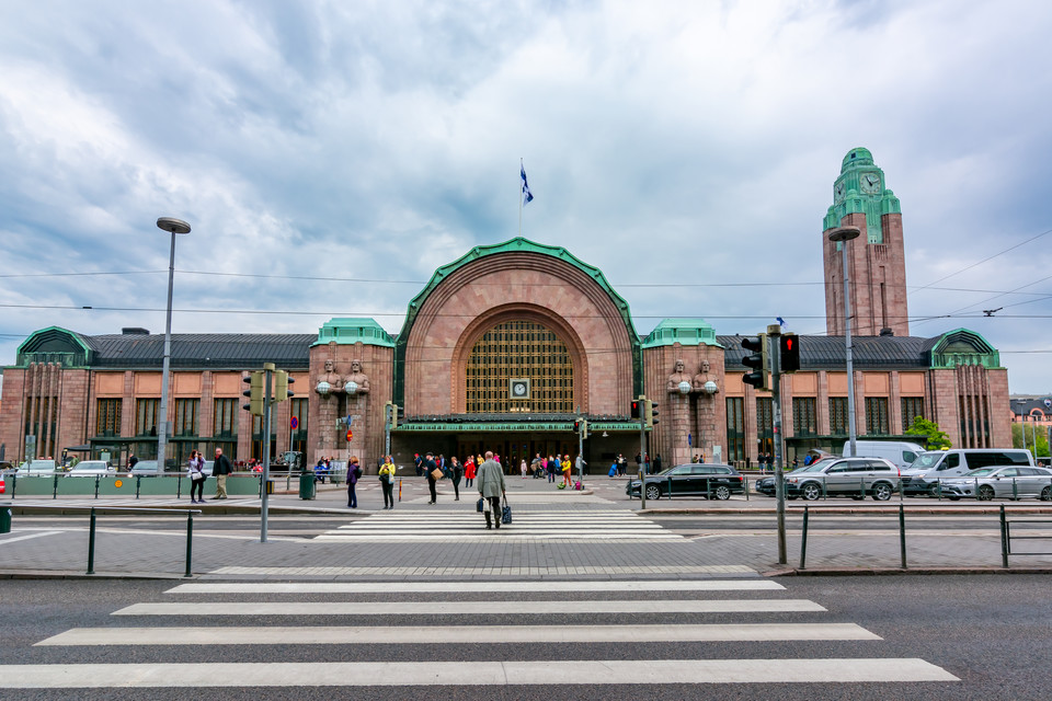 Dworzec Kolejowy w Helsinkach, Finlandia