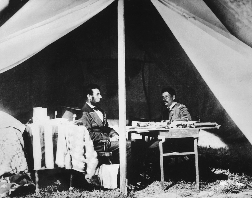 Abraham Lincoln i generał George McClellan