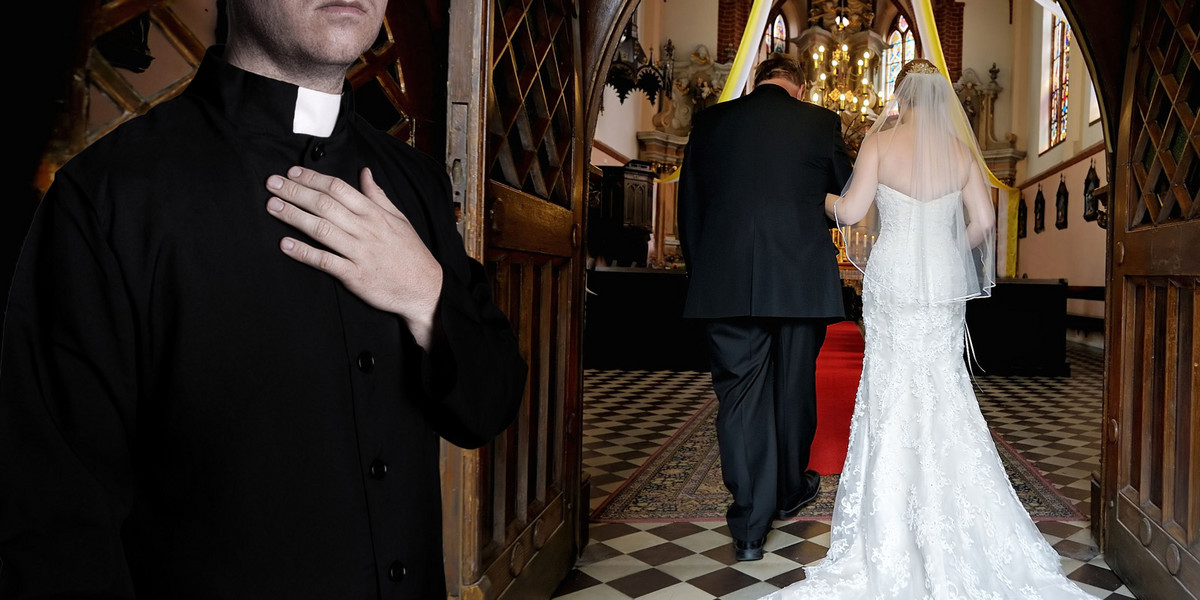 Ślub w sukni z odkrytymi ramionami czy plecami? Księża nie wyrażają zgody.