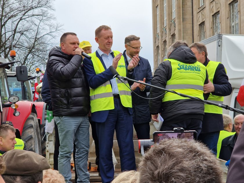 Protest rolników w Szczecinie.