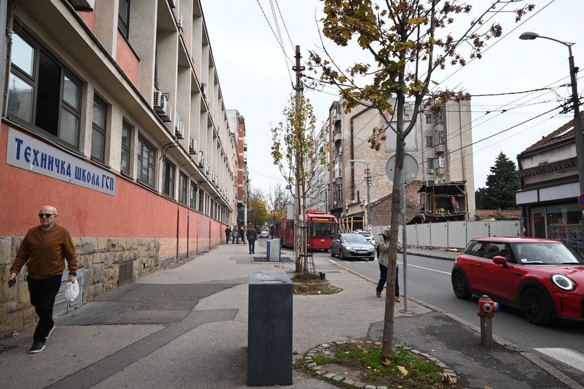 Tehnička škola GSP nalazi se preko puta gradilišta gde se desilo urušavanje