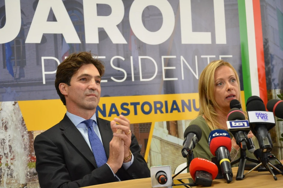 Frančesko Akvaroli sa Meloni