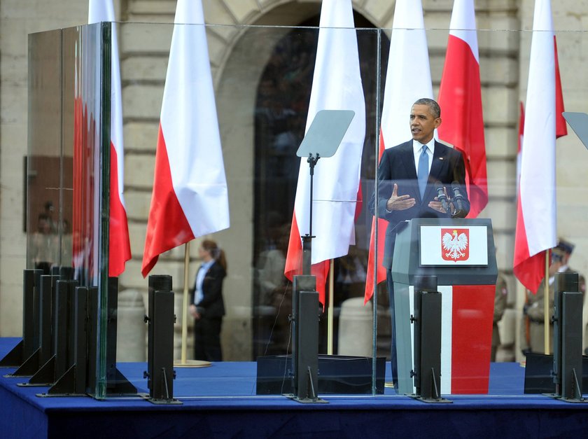 Barack Obama, prezydent USA podczas wizyty w Polsce 4 czerwca 2014.