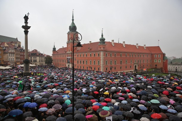 demonstracja na pl. Zamkowym