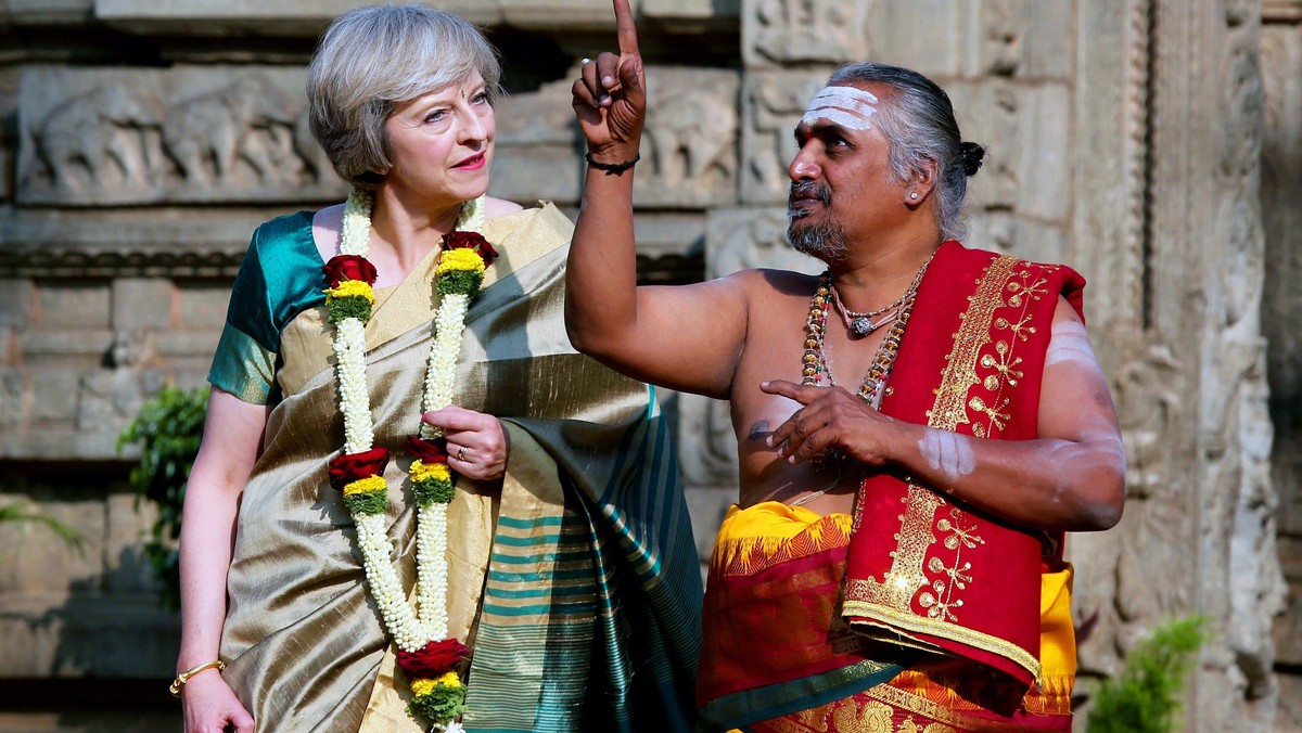 British PM May in India