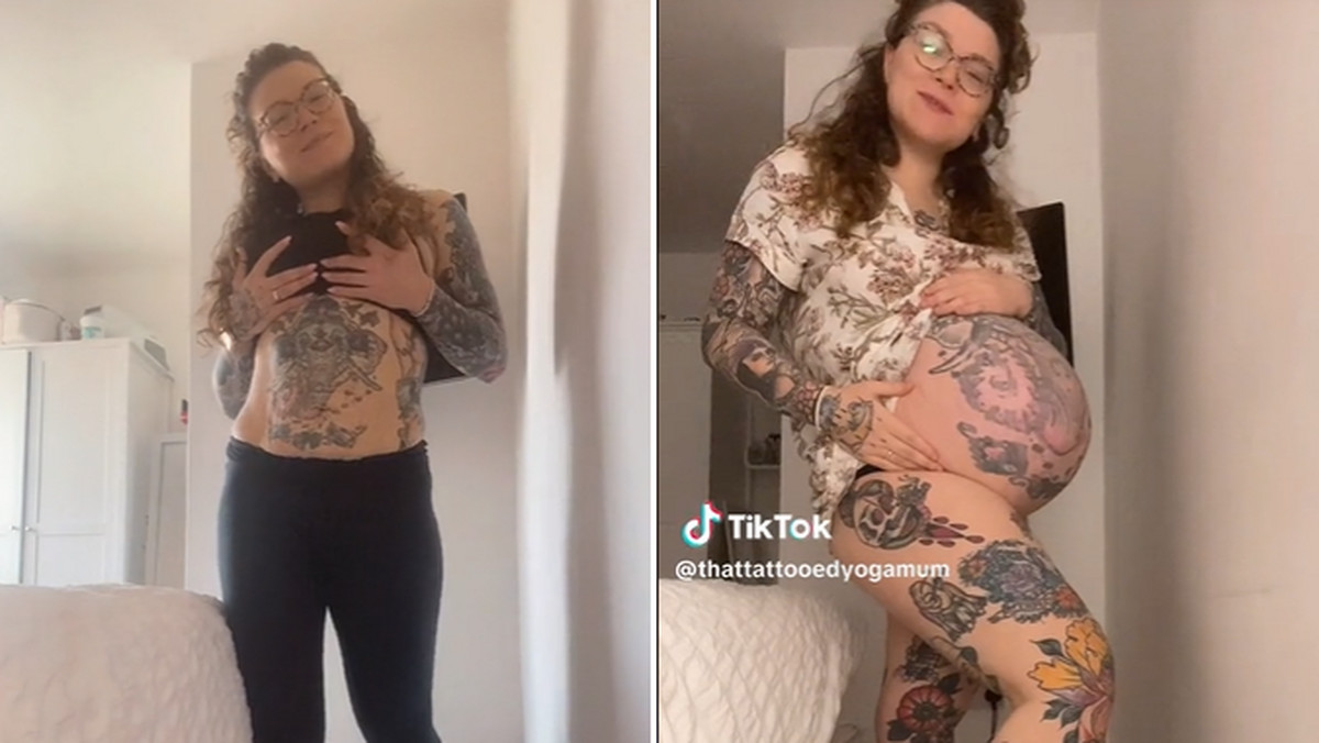 Instruktorka jogi pokazała, jak zmieniły się jej tatuaże w trakcie ciąży