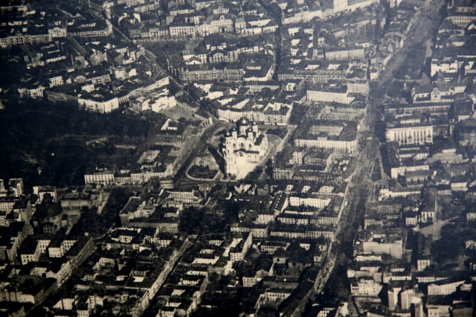 Panorama Śródmieścia od ulicy Foksal z 1917 roku