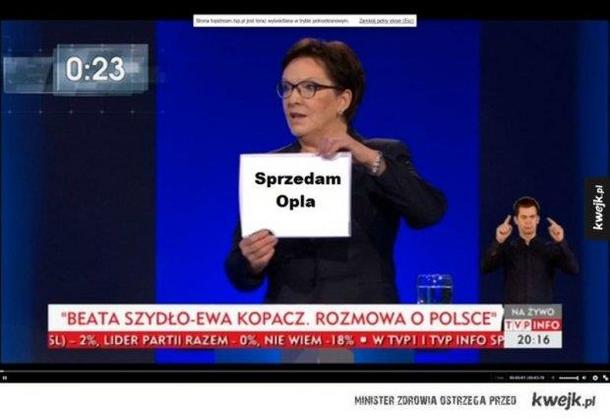 Ewa Kopacz polityka memy