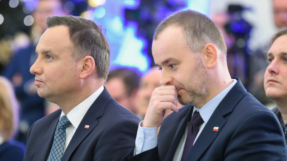 Paweł Mucha (z prawej) i Andrzej Duda (z lewej)