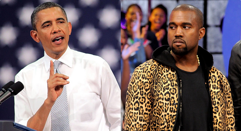 Barrack Obama and Kanye West