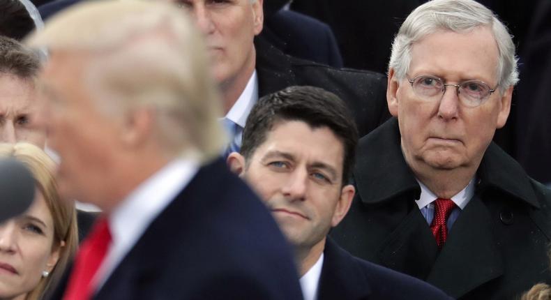 House Speaker Paul Ryan and Senate Majority Leader Mitch McConnell