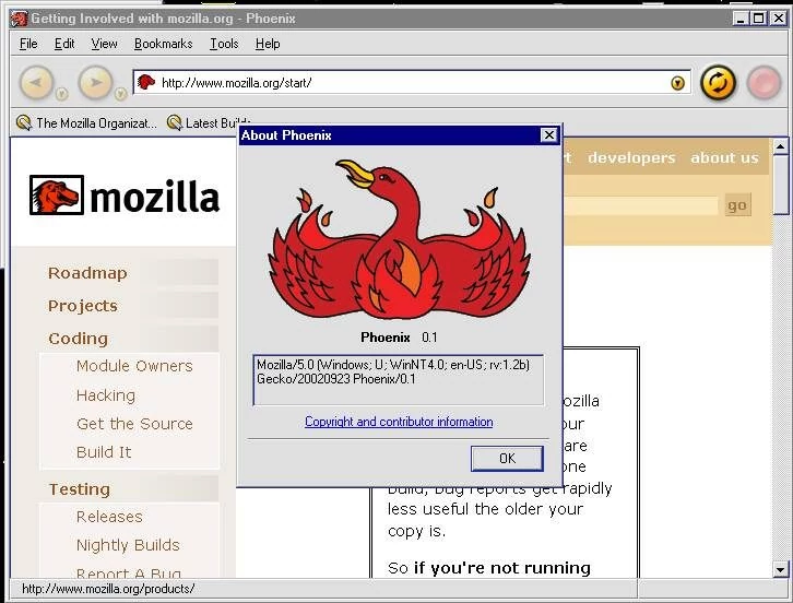 Mozilla Phoenix 0.1