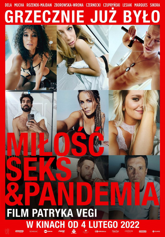 "Miłość, seks i pandemia': plakat filmu Patryka Vegi 
