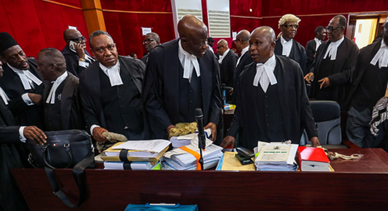 The scene at the Court of Appeal in Abuja, venue of the Presidential Election Petitions Tribunal. (Photo: Sodiq Adelakun/Channels TV)