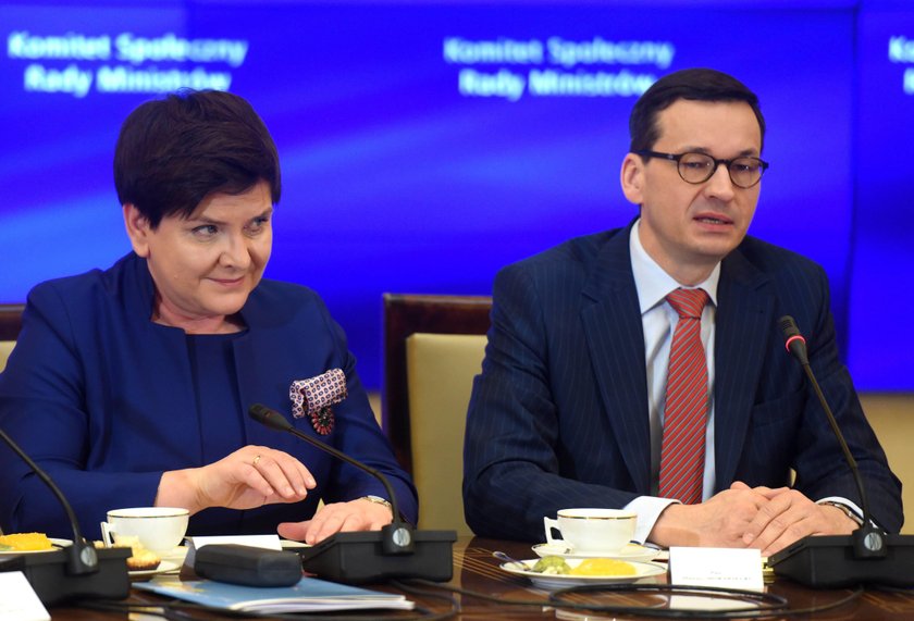 Beata Szydło i Mateusz Morawiecki