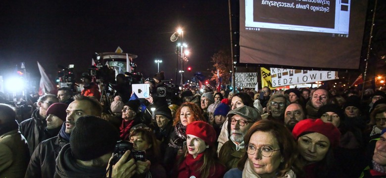 Prezes IPN oburzony hasłem z demonstracji: To obraża ofiary, ofiary również sędziów