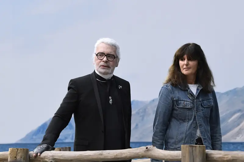 Karl Lagerfeld i Virginie Viard / East News / BERTRAND GUAY/AFP/East News