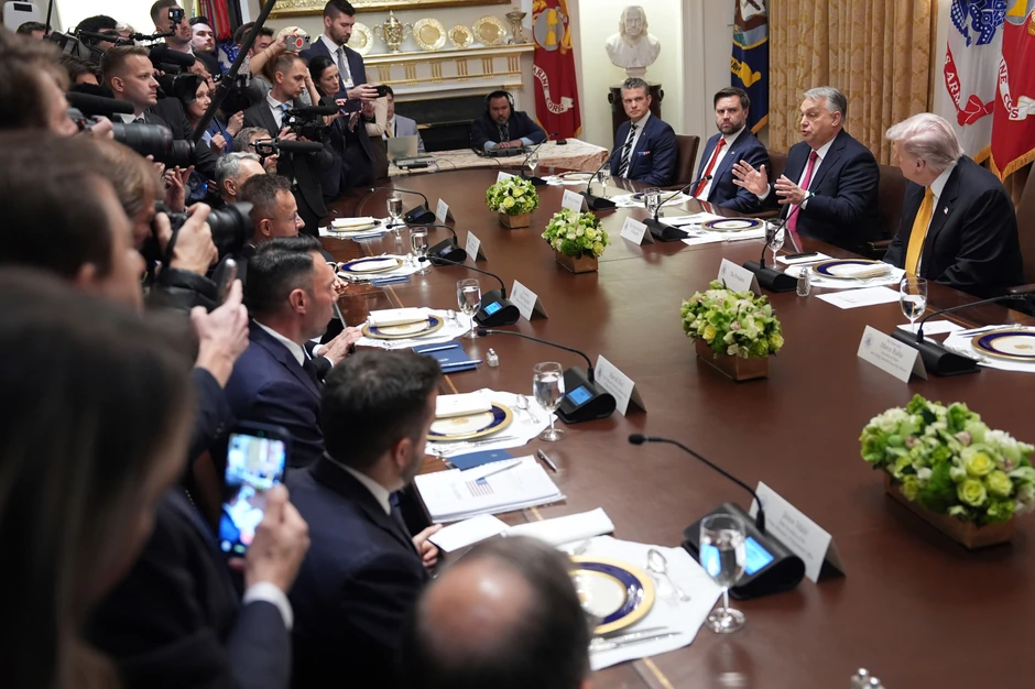 Viktor Orban i Donald Tramp na sastanku u Beloj kući 7. novembra