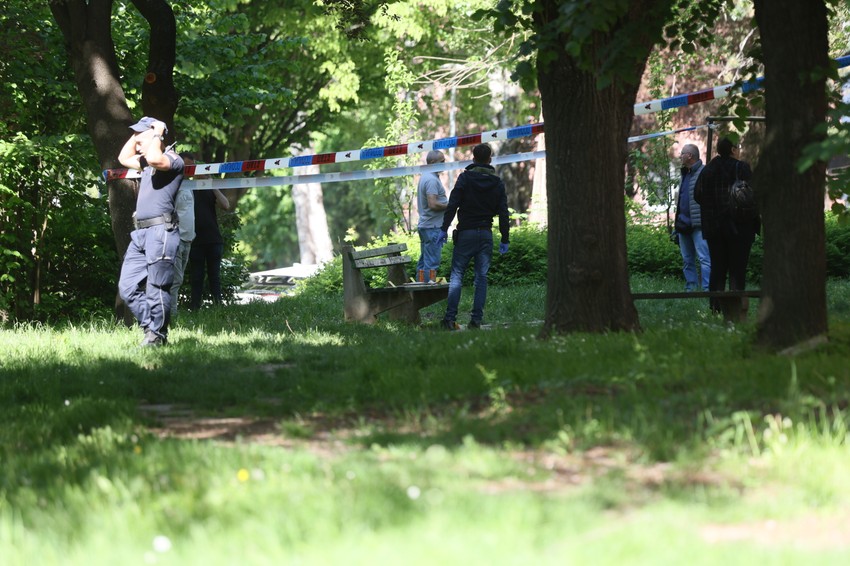 Inspektori na mestu ubistva na Konjarniku