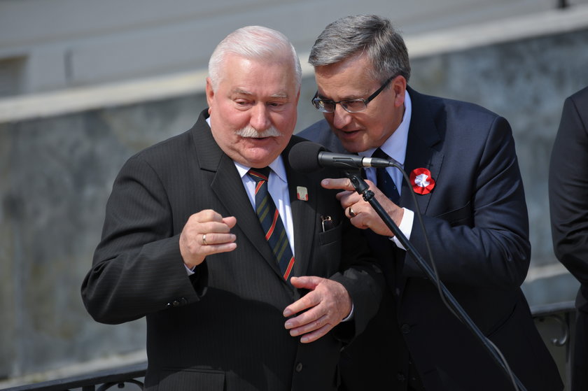 Byli prezydenci Bronisław Komorowski i Lech Wałęsa
