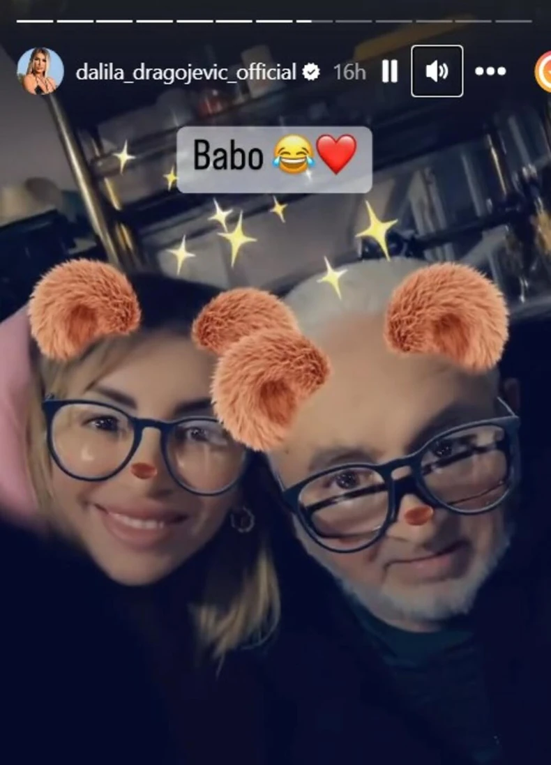 Dalila Dragojević sa ocem Husom