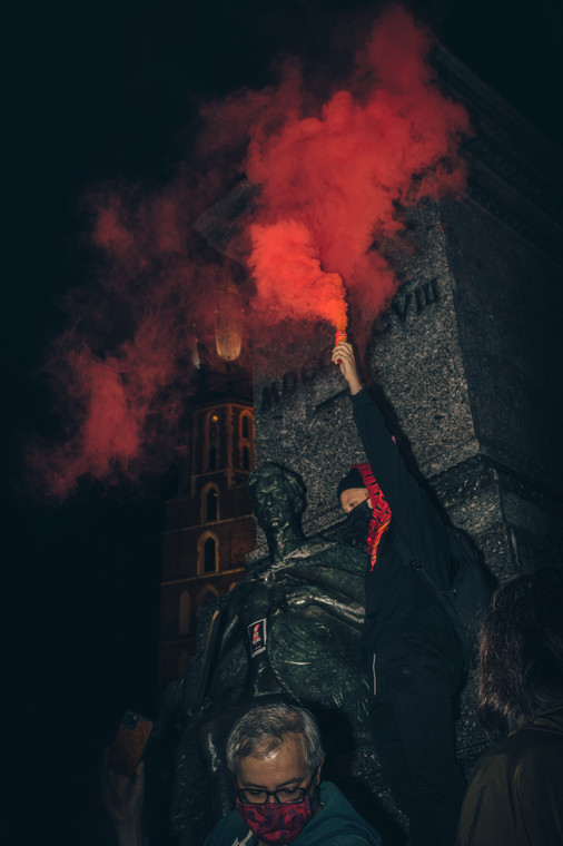 Protest w Krakowie, fot. Jakub Moździerz
