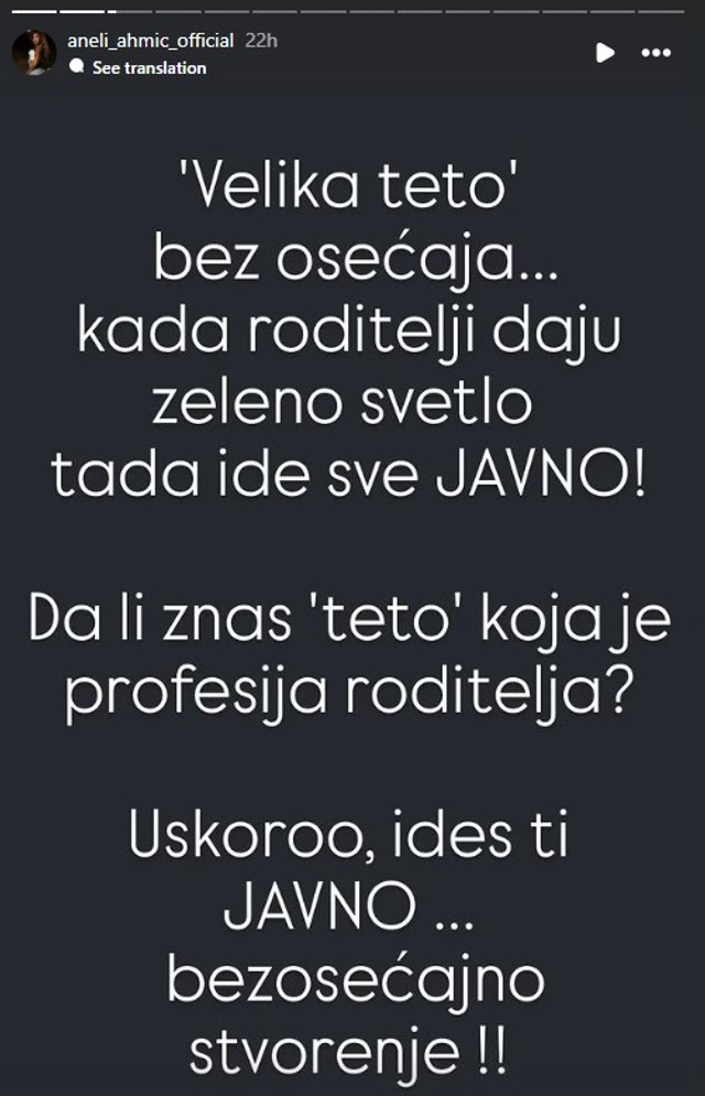 Aneli Ahmić (Foto: Instagram/aneli_ahmic_official)