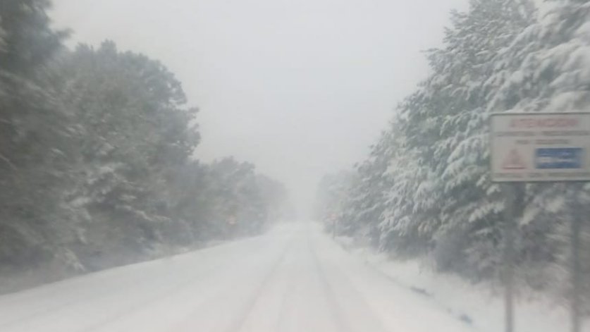 Śnieżyca w Hiszpanii i Francji