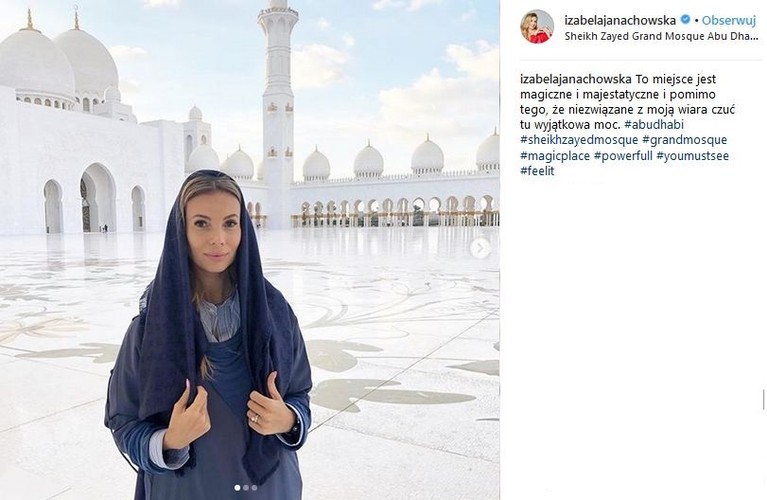 Izabela Janachowska w Dubaju
