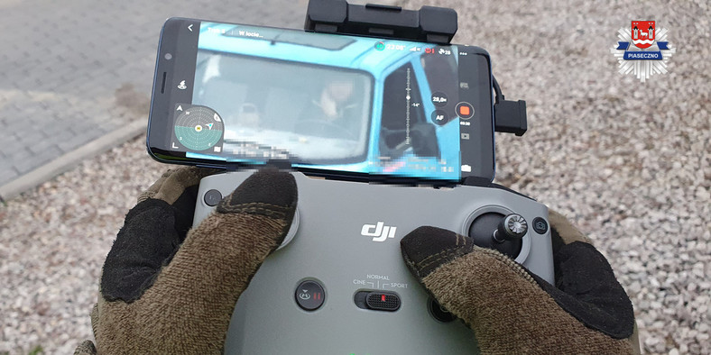 Za pomocą dronów sprawdzano, czy kierowcy korzystają z telefonu