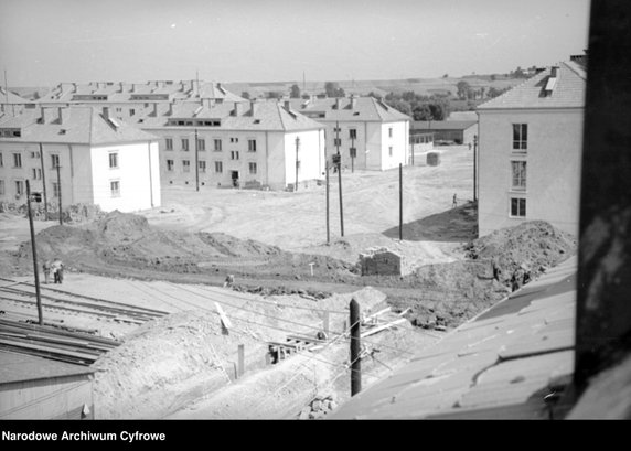 Budowa zakładów przemysłowych i osiedla mieszkaniowego Nowa Huta  - rok 1950