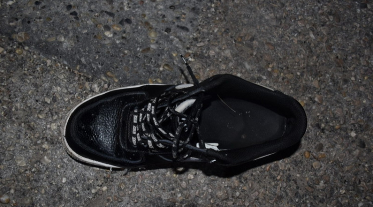 Elhagyott cipője buktatta el a betörőt /Fotó: police.hu