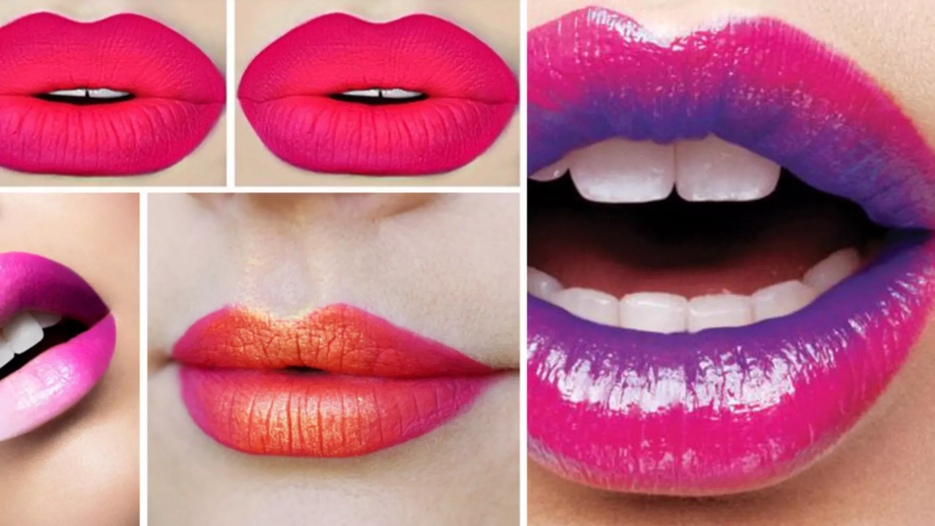 Ombre lips: efekt cieniowania na ustach. Inspiracje + jak to zrobić krok po kroku