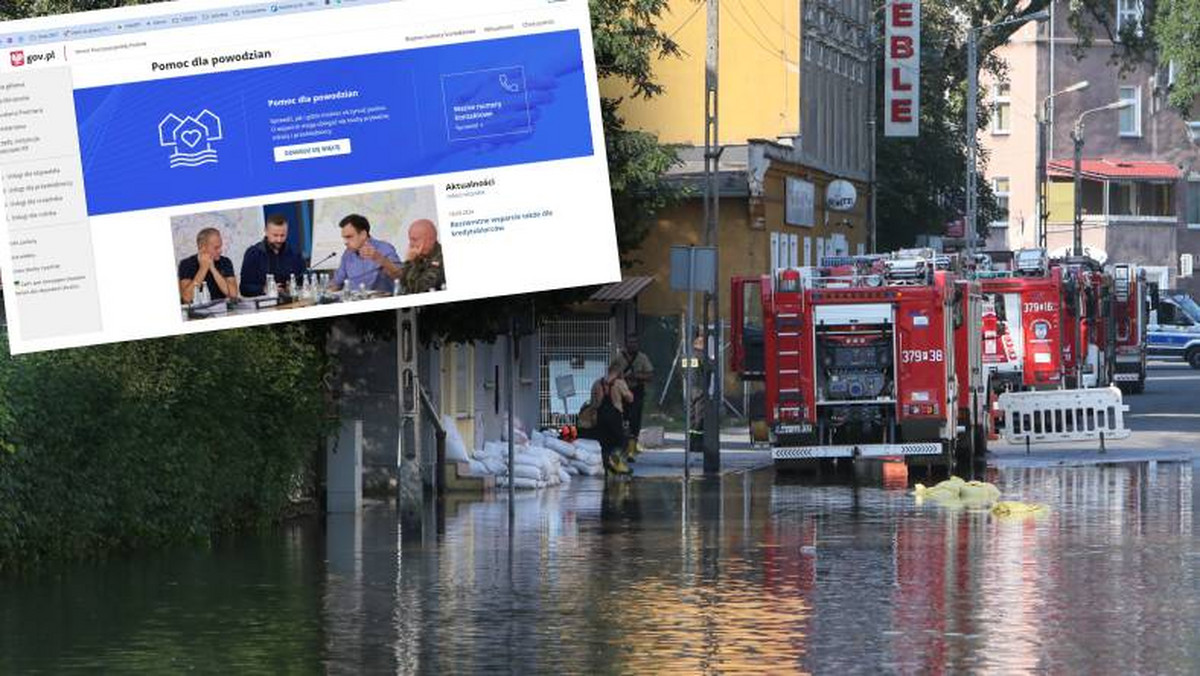 W końcu jest. Rządowa strona o powodzi