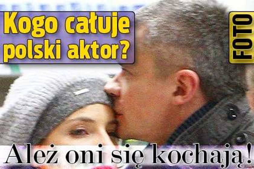 Kogo całuje polski aktor? Ależ oni się kochają! FOTO