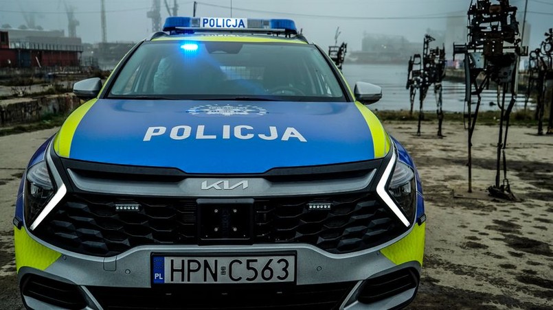 Kia Sportage jako radiowóz policji w nowym oznakowaniu