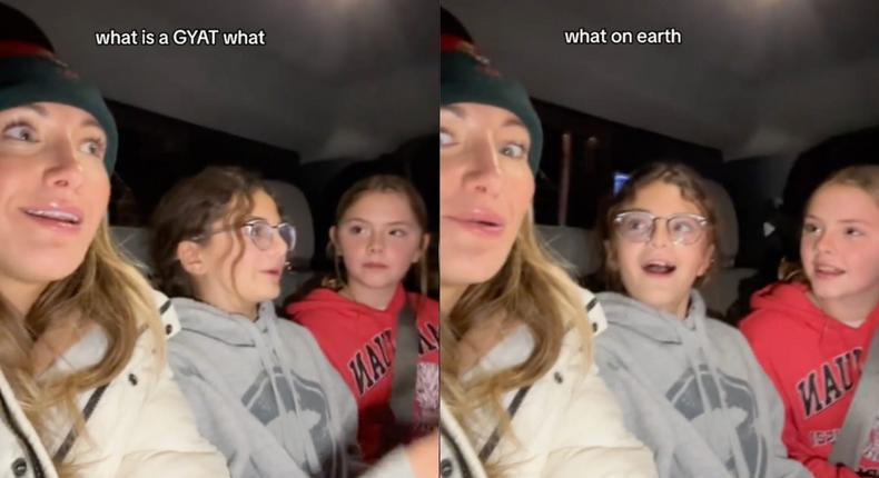 Nicole Pellegrino was baffled by the slang.Screenshot/TikTok - nicolepellegrin0