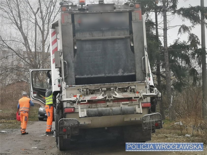 Wrocław. Kierowca śmieciarki wciągał amfetaminę