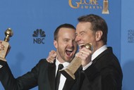 Aaron Paul i  Bryan Cranston, aktorzy z serialu Breaking Bad