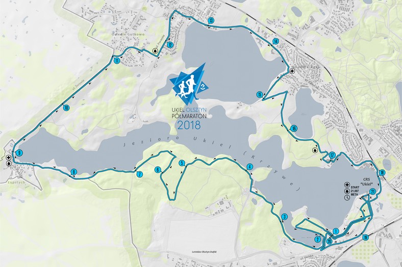 Szczegółowa mapa trasy