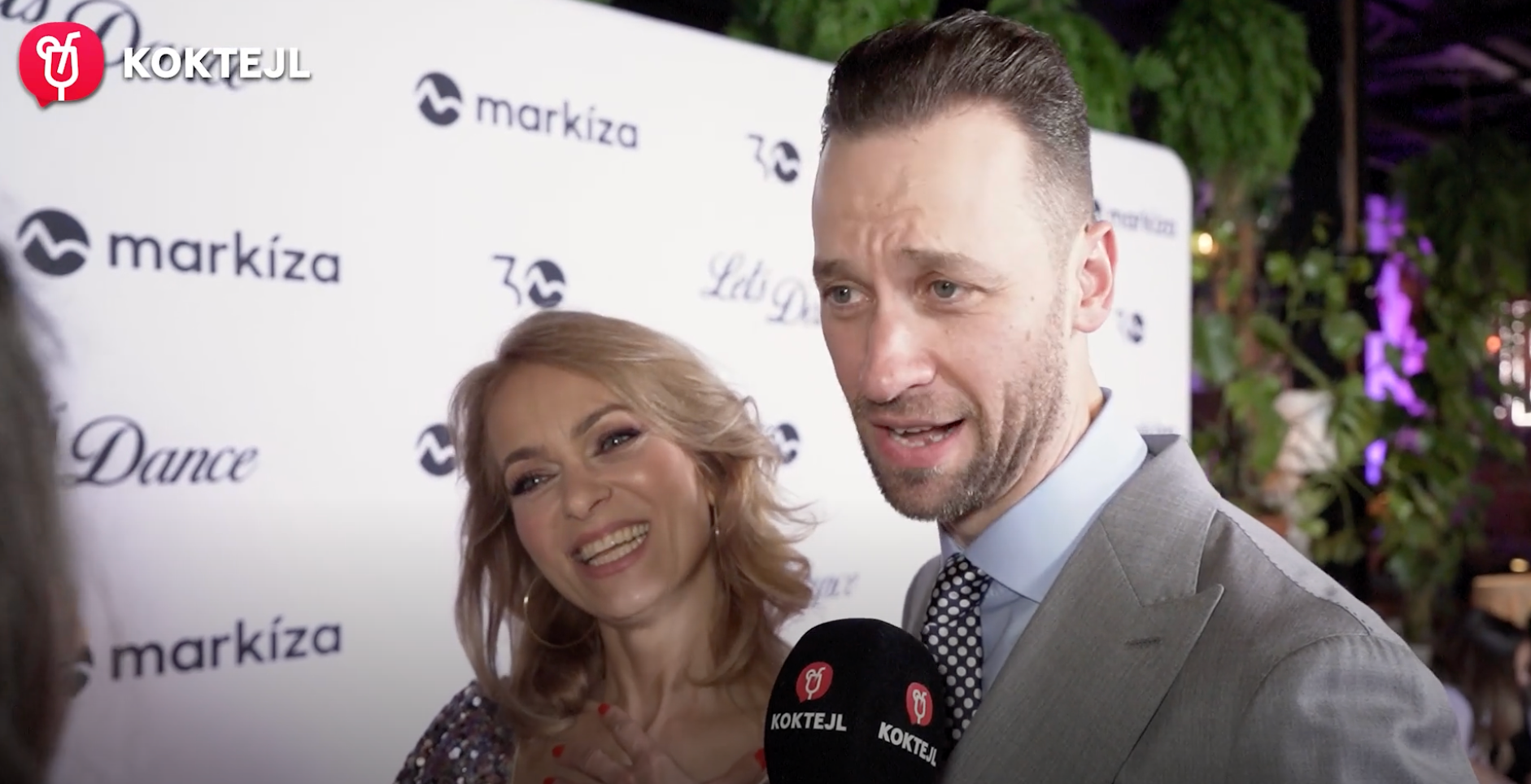 Moderátorka Janka Hospodárová a Fabio Bellucci.