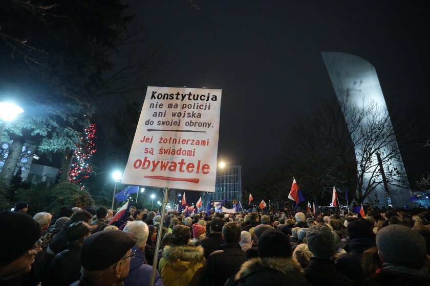 Protesty w obronie sędziów w całej Polsce