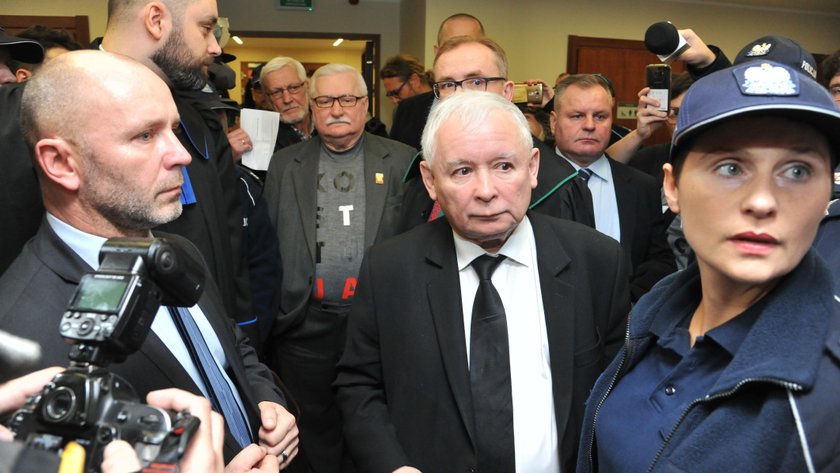 Wałęsa i Kaczyński spotkali się w sądzie