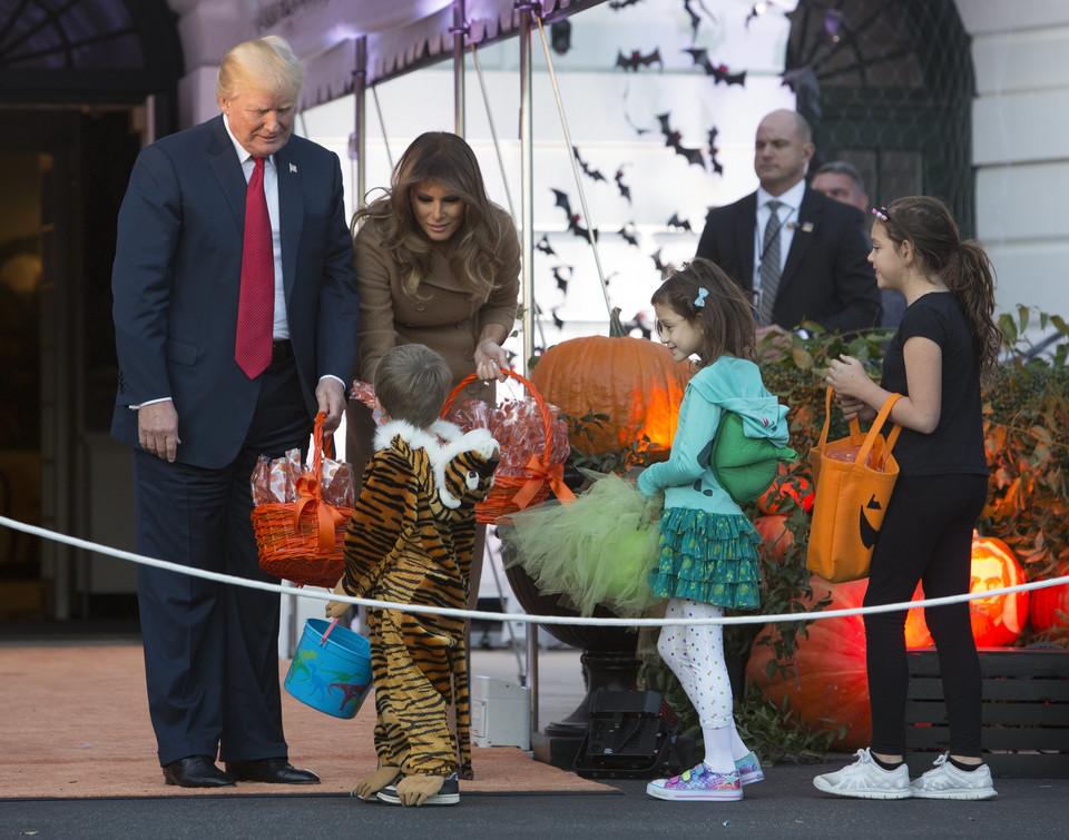 Donald Trump i Melania Trump na Halloween