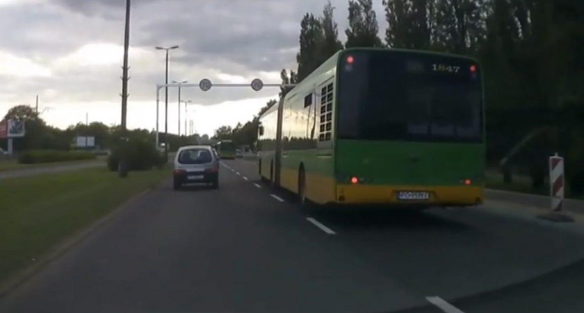 Skandaliczne zachowanie kierowców MPK na drodze