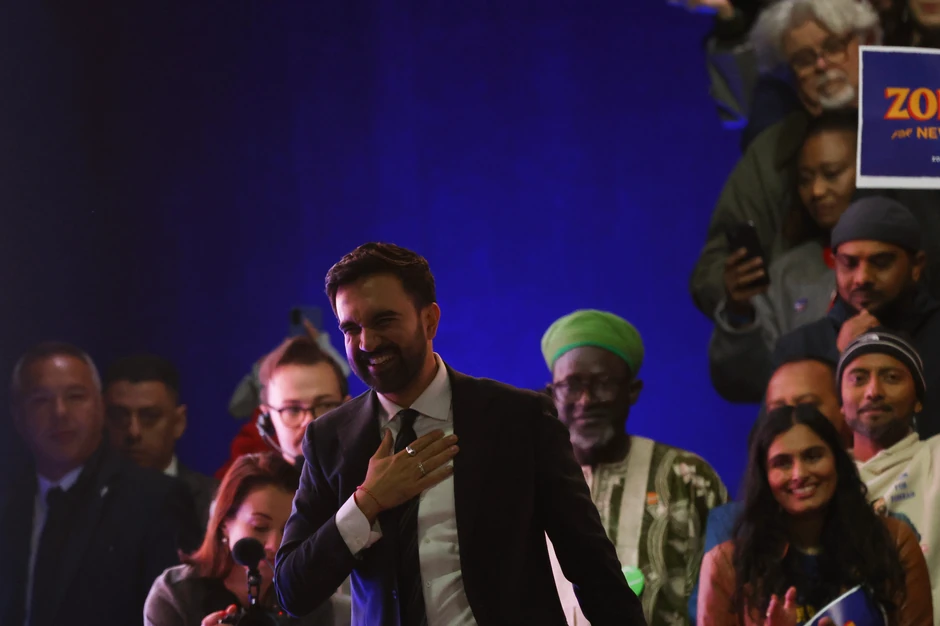 Zohran Mamdani na mitingu u Njujorku 26. oktobra