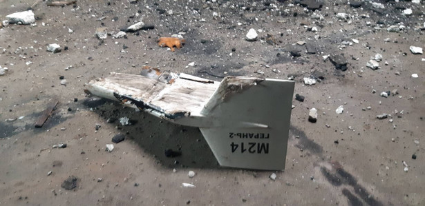 Szczątki drona Shahed-136