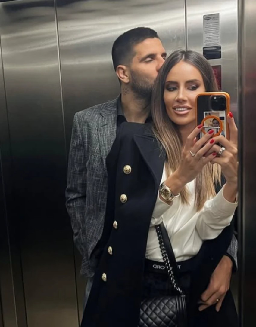 Aleksandar Mitrović sa suprugom Kristinom