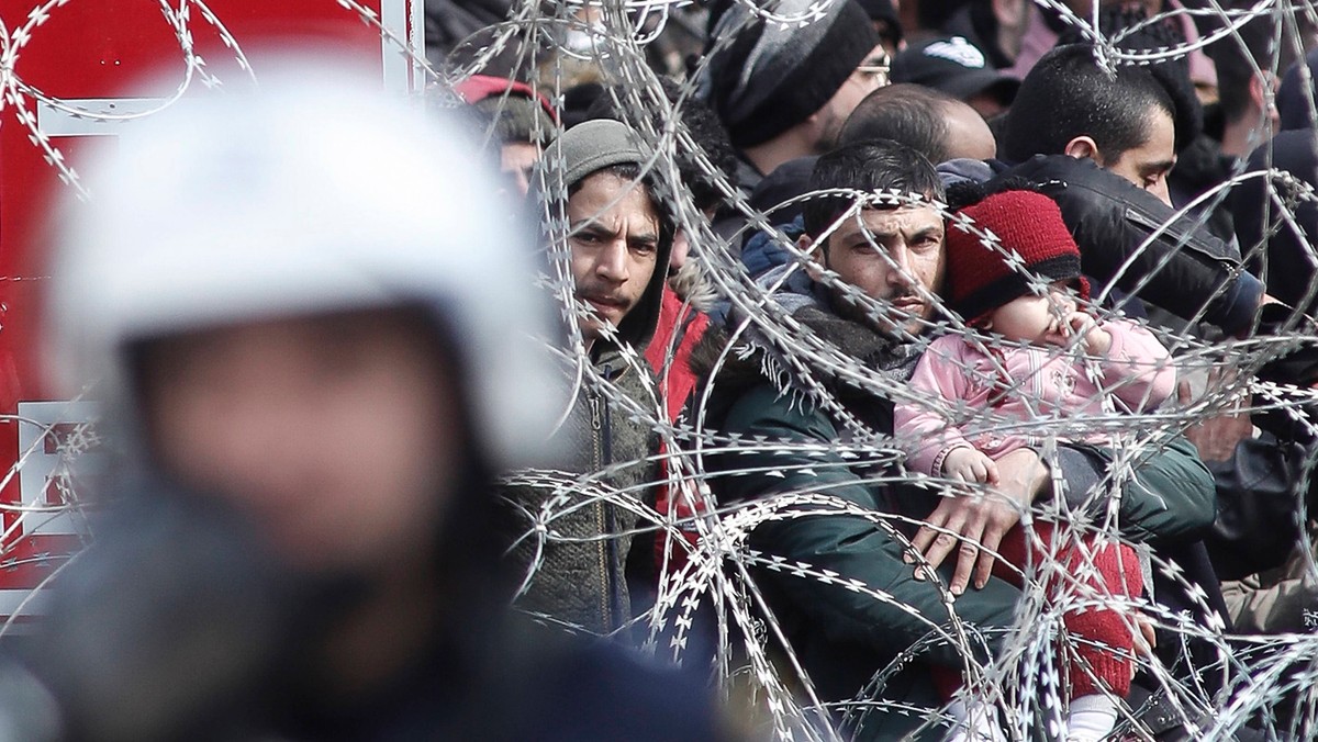 Granica grecko-turecka syryjscy uchodźcy Syria